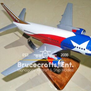 Model of B737-3H4 Lone Star One with detailed craftsmanship.